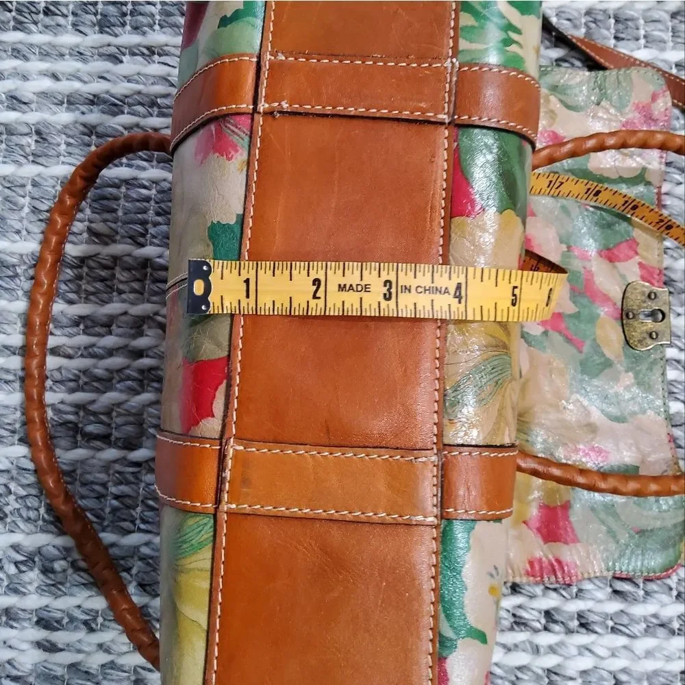Patricia Nash Vienna Floral Painted Leather Satchel